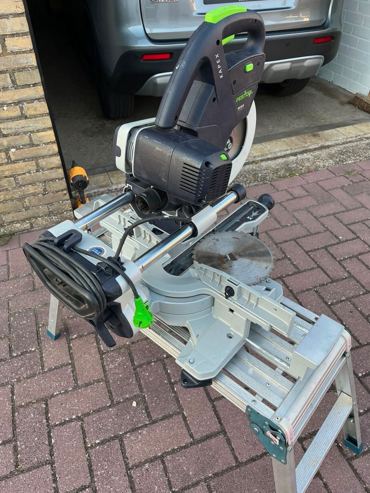 Festool Afkortzaag KS 60 E - Zo goed als nieuw, Doe-het-zelf en Verbouw, Ophalen, 70 mm of meer, Zo goed als nieuw, Afkortzaag