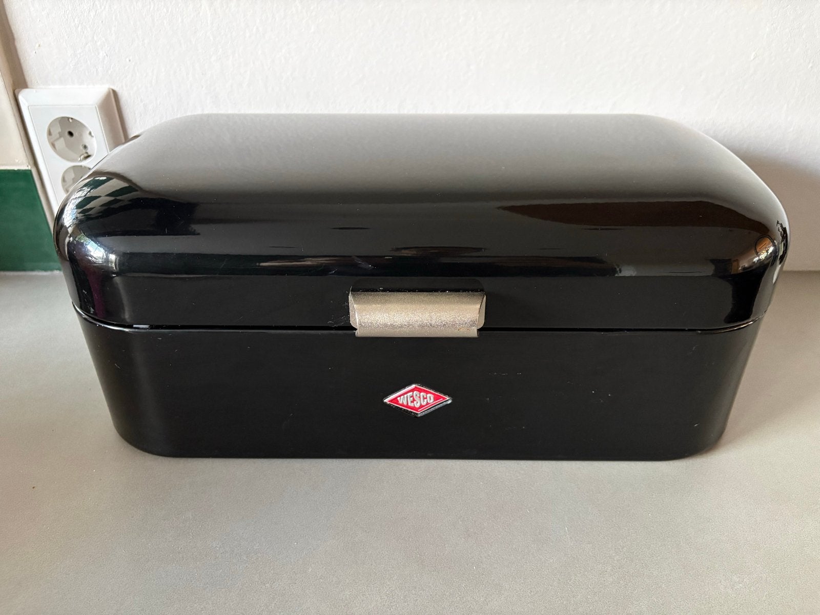Wesco Broodtrommel Zwart XL vintage design, Gebruikt, Ophalen of Verzenden, Zwart, Metaal