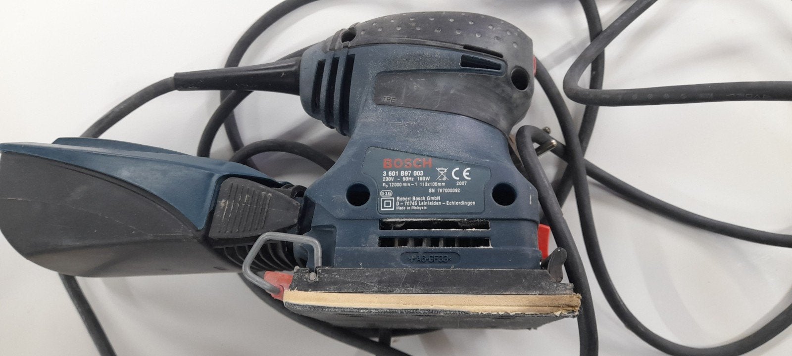 Bosch Vlakschuurmachine GSS 140 A Professional, Ophalen of Verzenden, Zo goed als nieuw, Minder dan 600 watt, Vlakschuurmachine