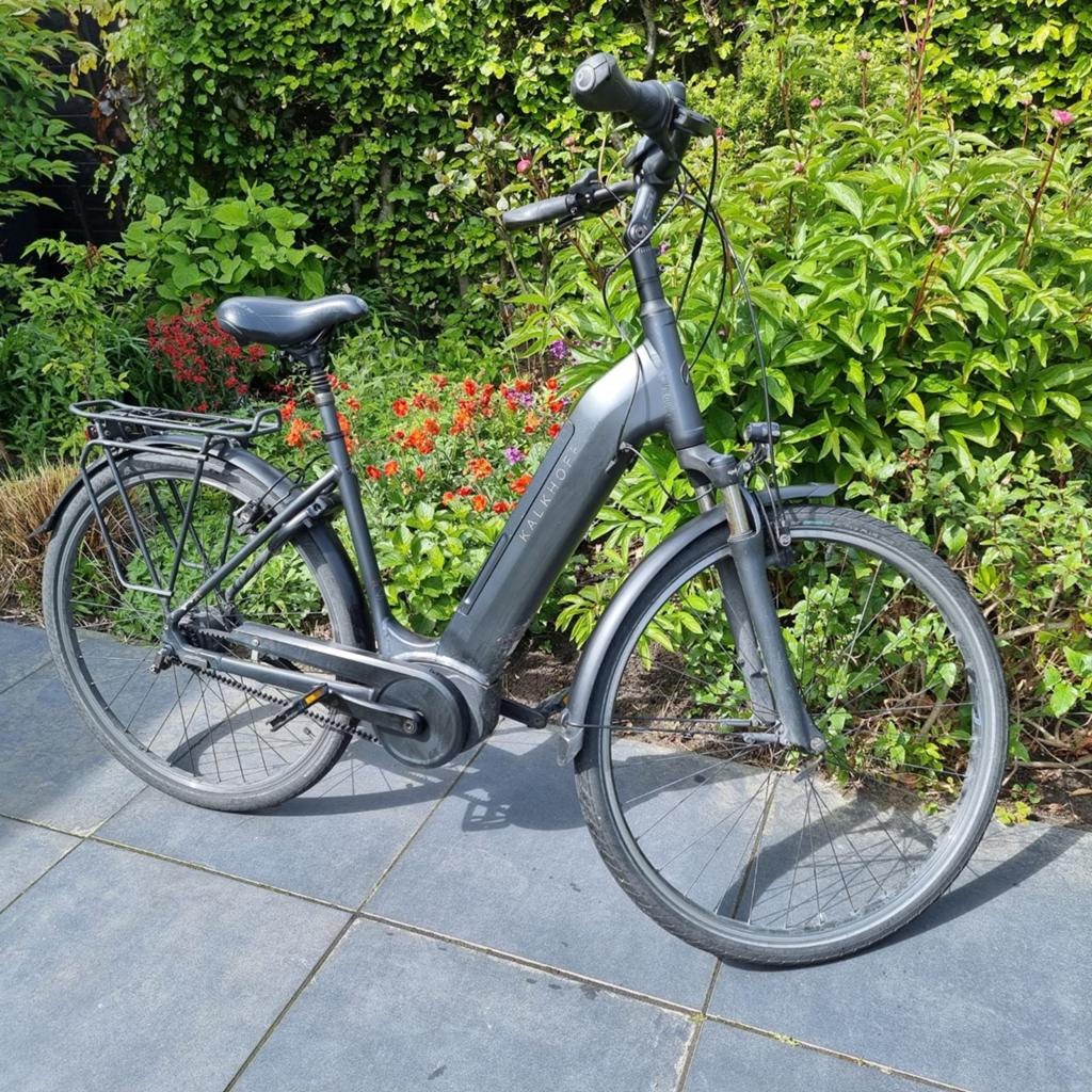 Kalkhoff elektrische damesfiets Riem 8 versnellingen, Fietsen en Brommers, Elektrische fietsen, Overige merken, Gebruikt, Ophalen of Verzenden