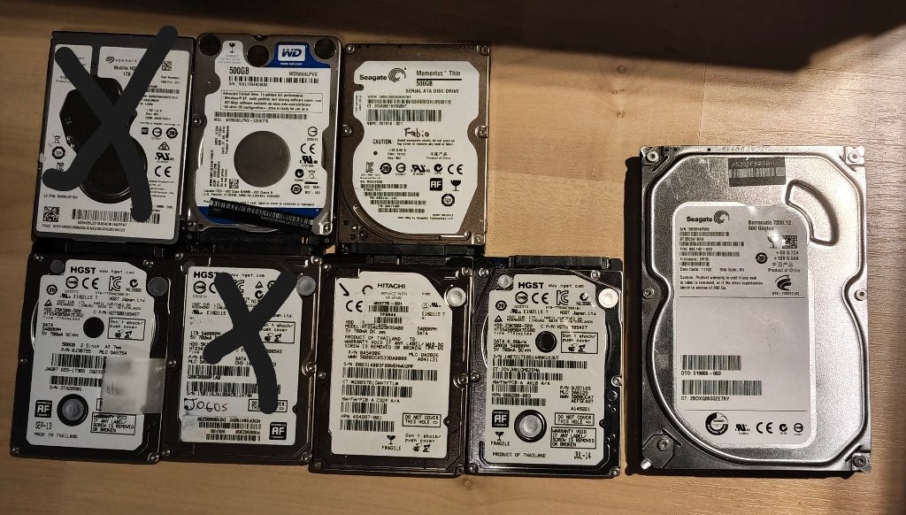 500GB HDD's, Intern, Verzenden, Zo goed als nieuw, Laptop