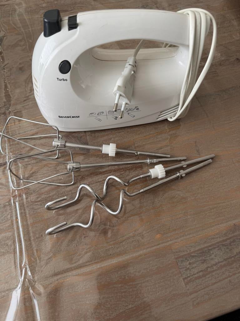 SilverCrest Handmixer met Turbo Functie en Kloppers, Witgoed en Apparatuur, Keukenmixers, Minder dan 1 liter, Ophalen, Gebruikt
