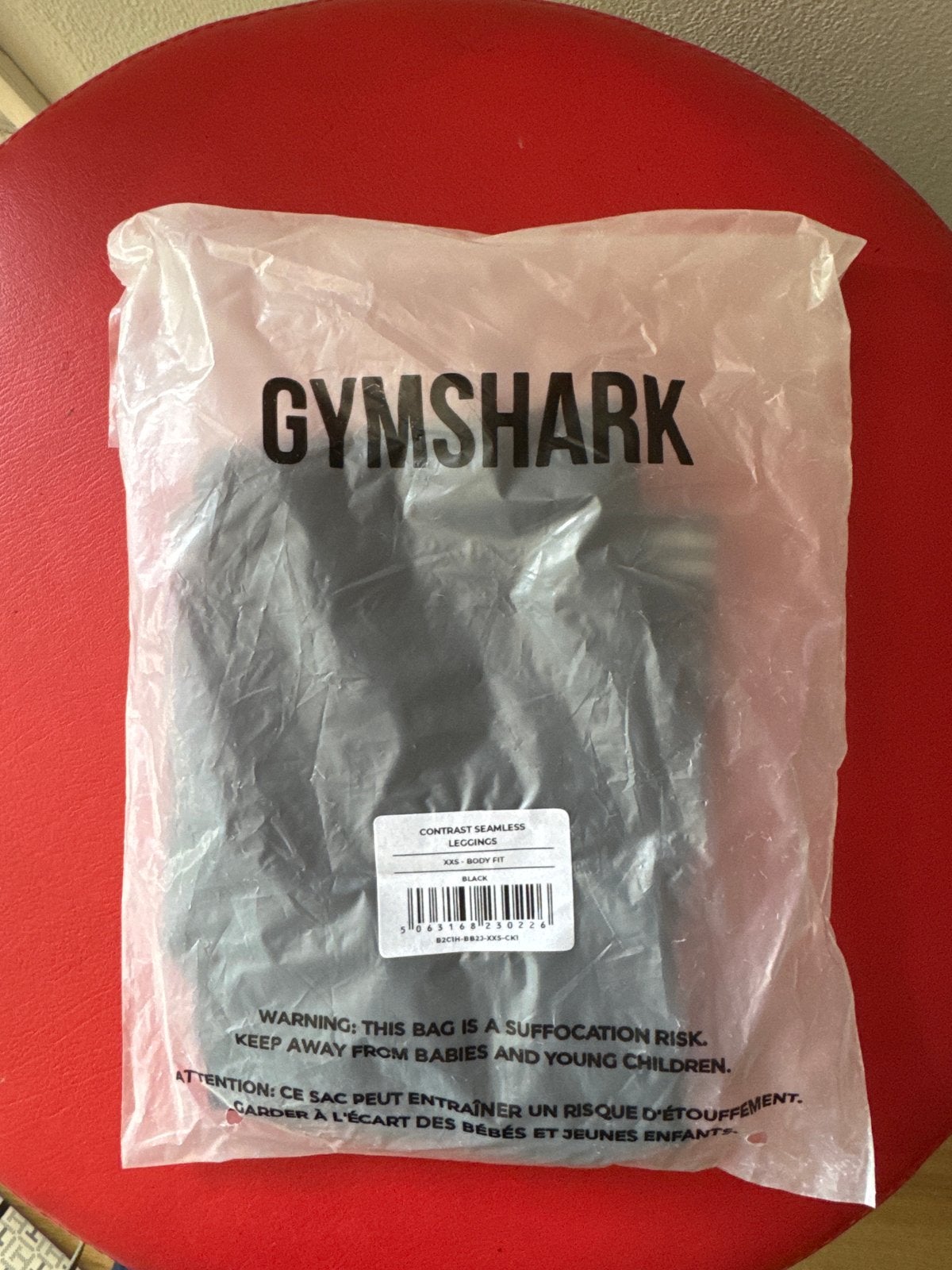 Gymshark Contrast Seamless Legging Zwart - Nieuw, Zwart, Nieuw, Ophalen of Verzenden, Fitness of Aerobics