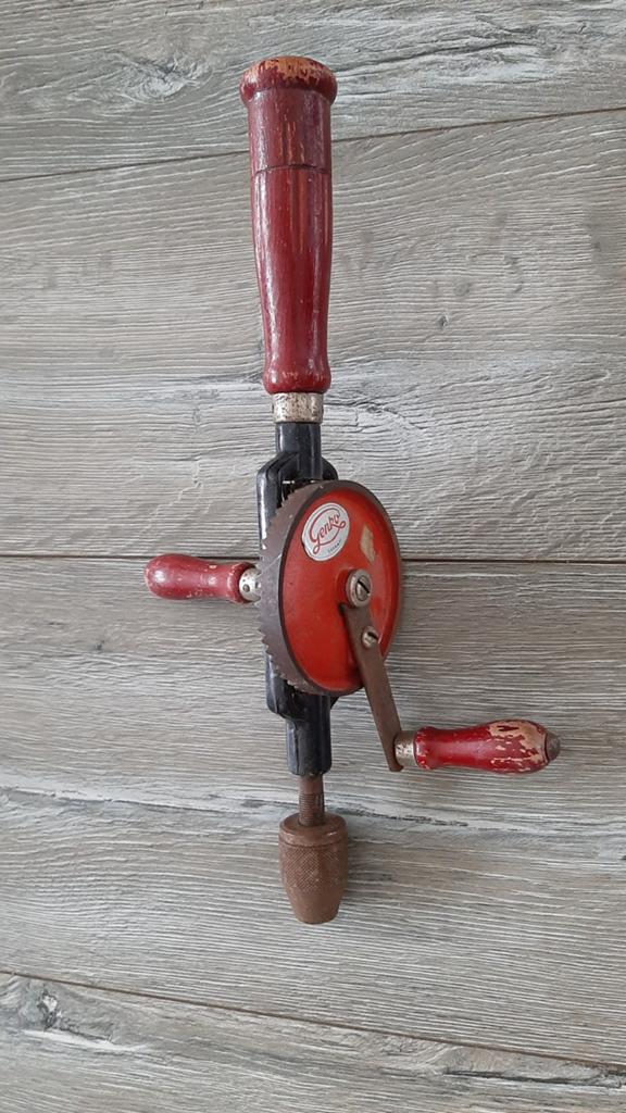 Vintage handboor - Genko, Doe-het-zelf en Verbouw, Ophalen of Verzenden, Gebruikt