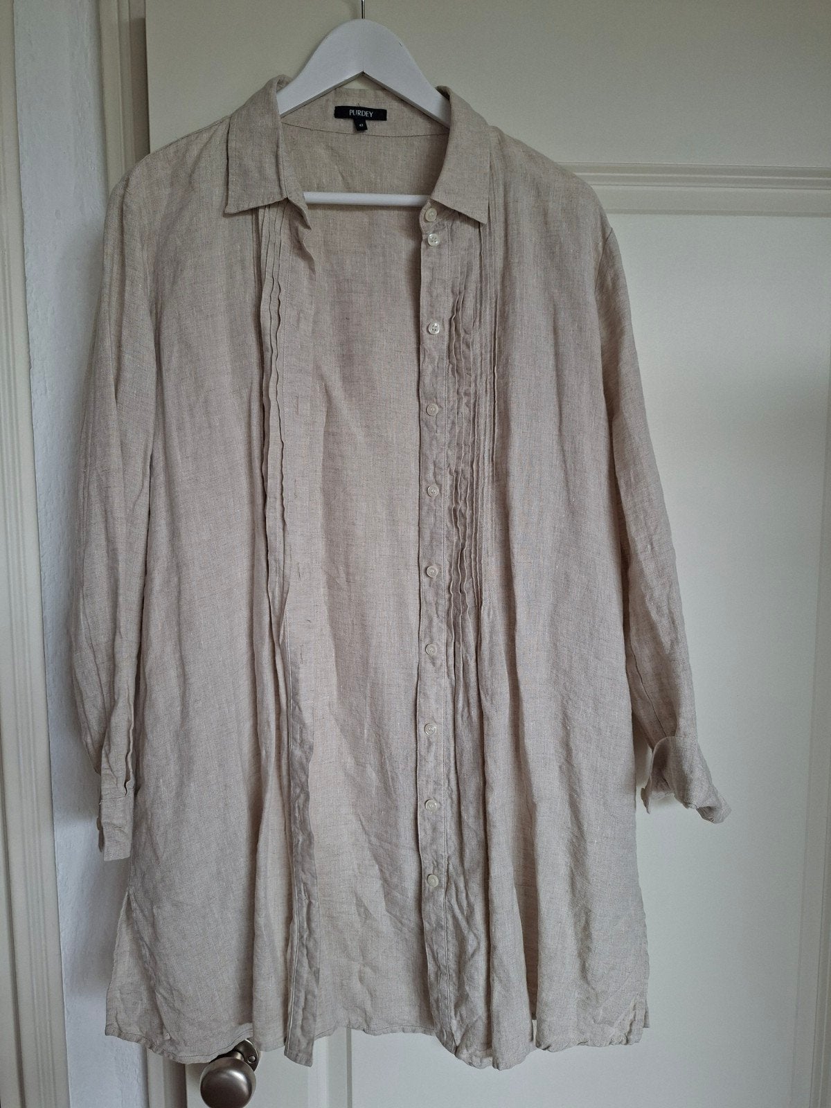 Purdey Beige Lange Blouse / Tuniek Maat 42, Beige, Maat 42/44 (L), Ophalen of Verzenden, Purdey