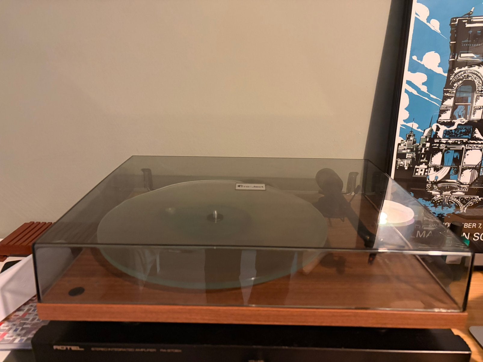 Pro-ject t1 evo phono SB met OM 20 naald, Ophalen, Zo goed als nieuw, Overige merken