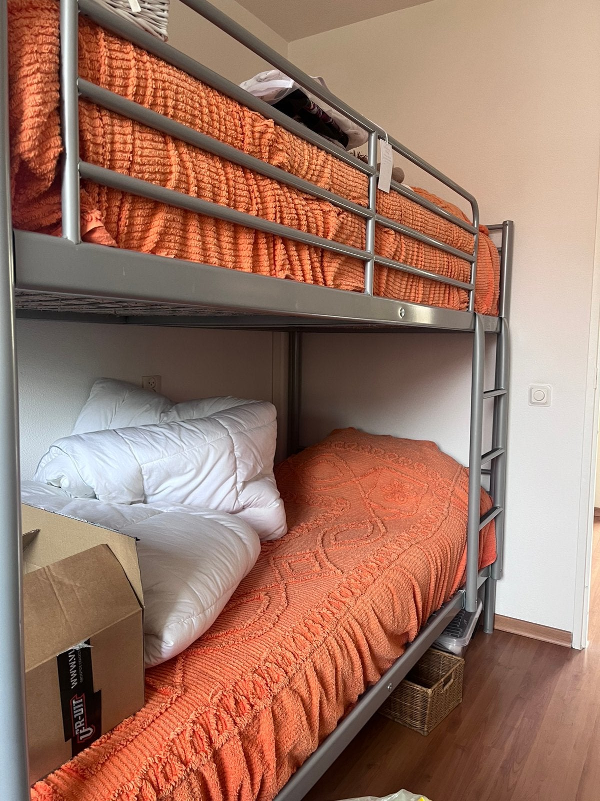 Hoogslaper met matrassen en toppers, Huis en Inrichting, Ophalen, Gebruikt, Tweepersoons, 90 cm
