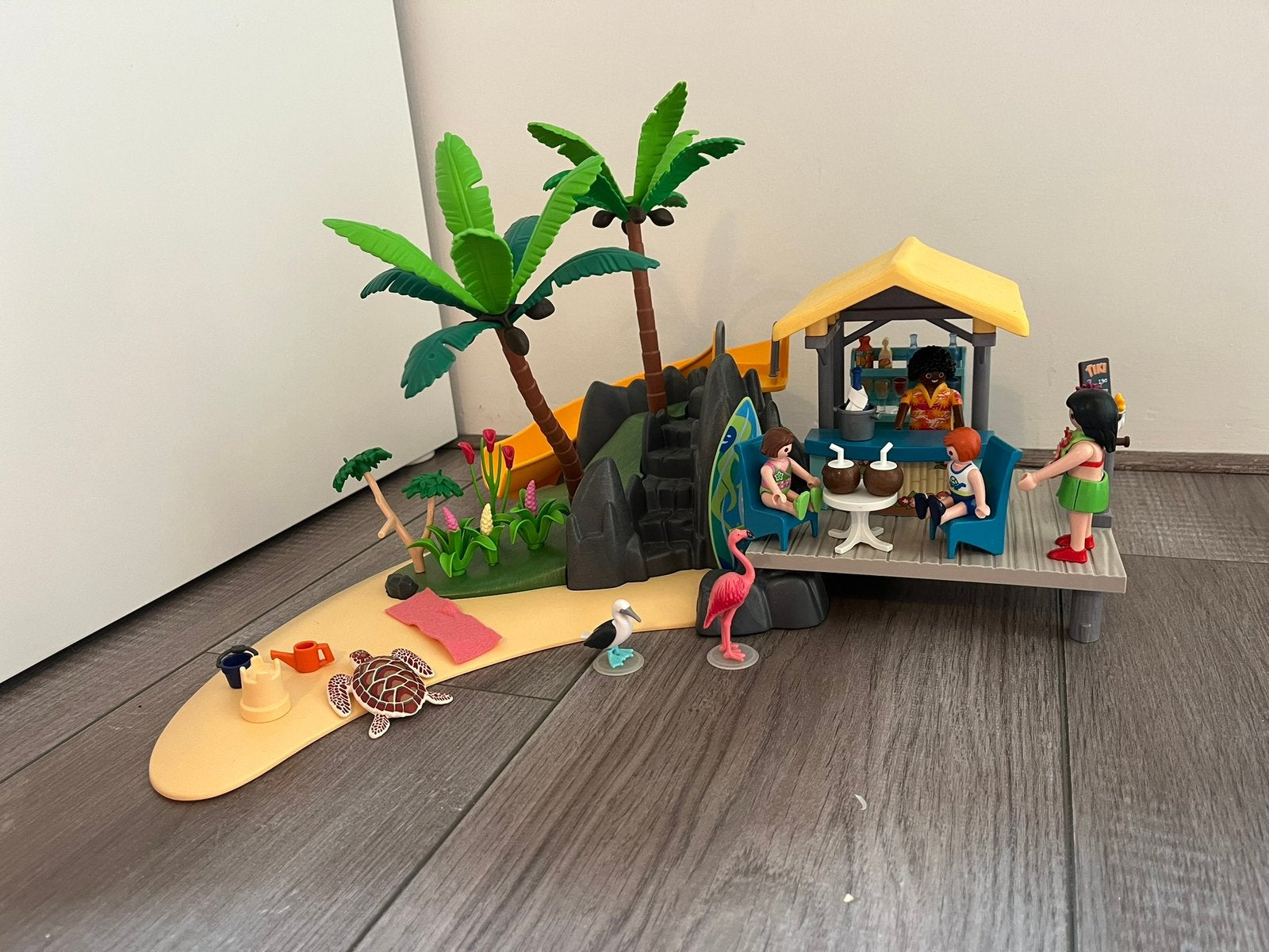 Playmobil strandbar 6979- zonder doos, Complete set, Zo goed als nieuw, Figuren, Family fun