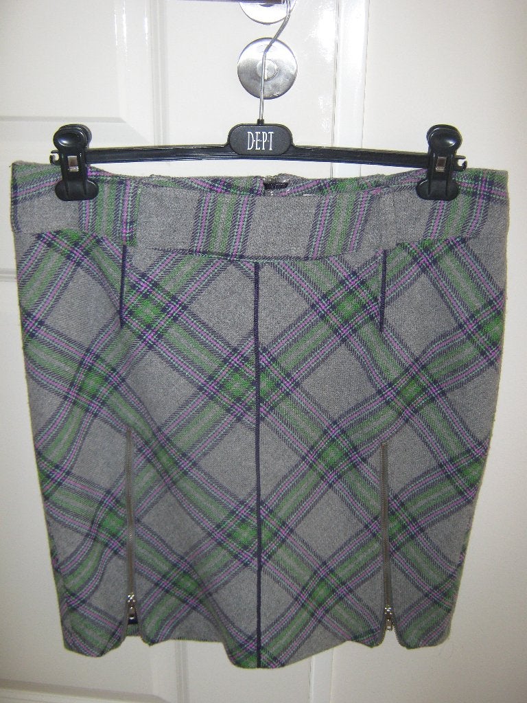 Rok Dept grijs, Kleding | Dames, Rokken, Ophalen, Maat 46/48 (XL) of groter, Zo goed als nieuw, Knielengte