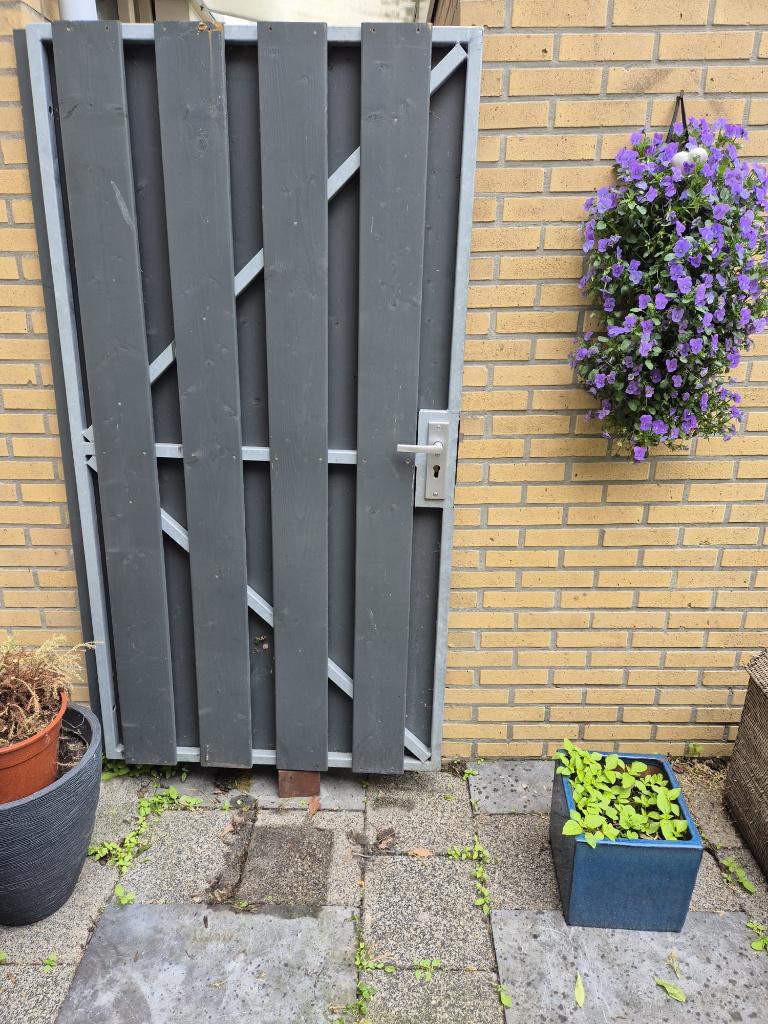Tuindeur, Tuin en Terras, Tuinpoorten, Ophalen, Gebruikt, 100 tot 150 cm, Draaipoort