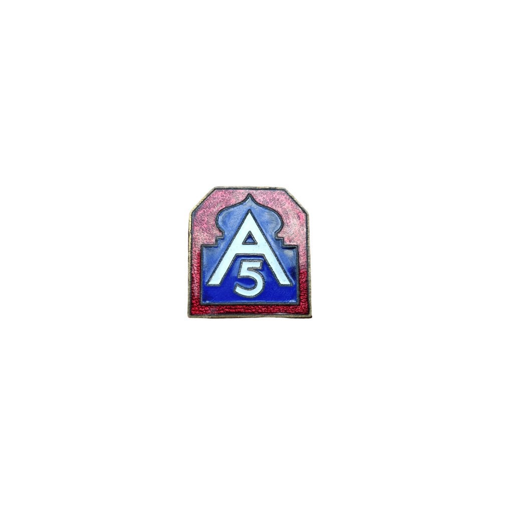 WWII US DUI Pin 5th Army, Verzamelen, Militaria | Tweede Wereldoorlog, Ophalen of Verzenden, Amerika, Embleem of Badge