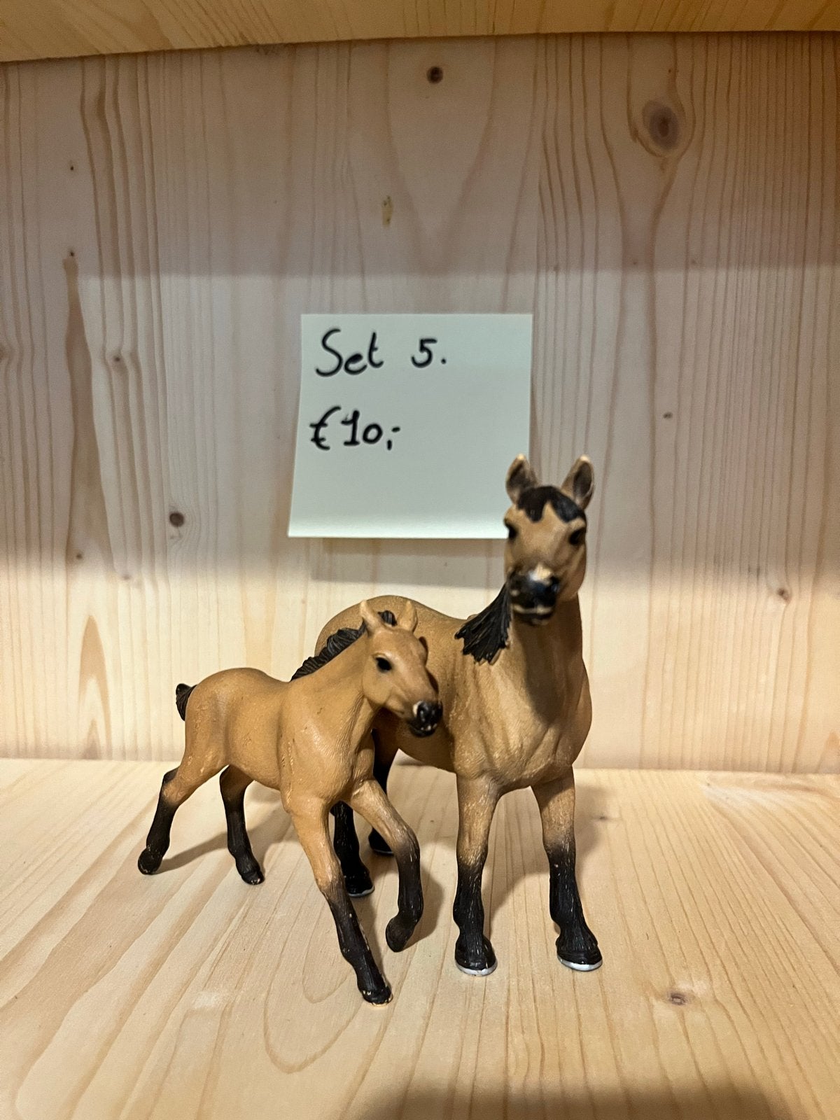 Schleich paard met veulen - Set 5, Ophalen of Verzenden, Gebruikt