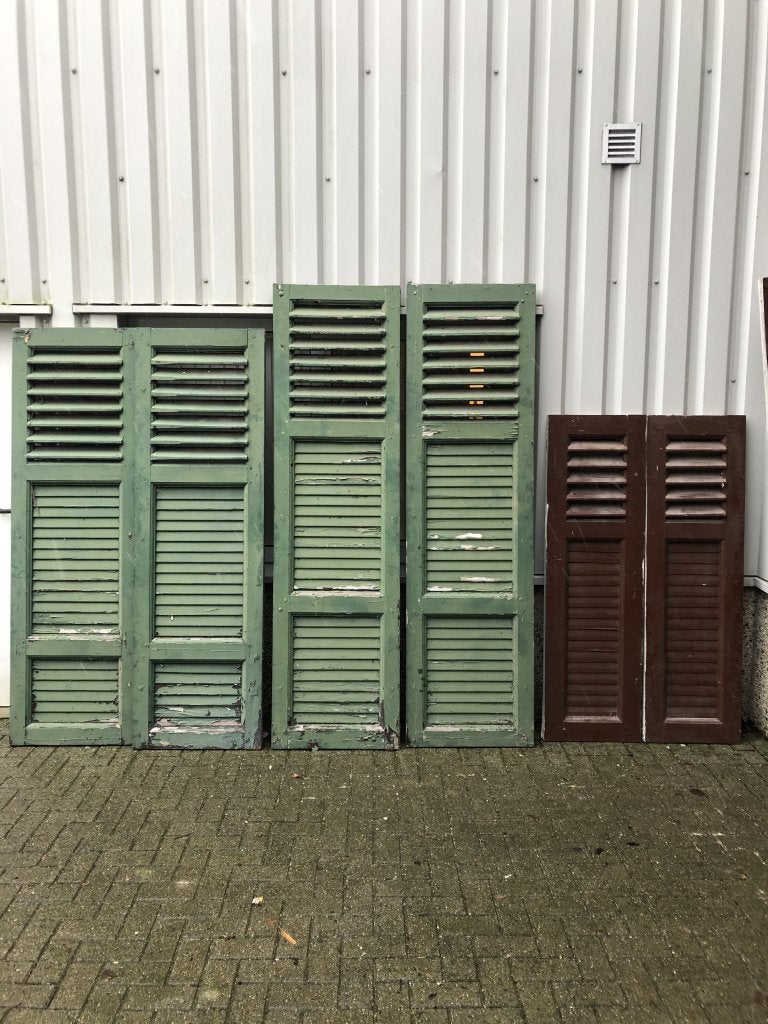 Antieke set van 10  raamluiken, Doe-het-zelf en Verbouw, Deuren en Horren, Jurgen.hoogenboezem@gmail.com, Overige typen, Nieuwstraat 1c, 6271 AX Gulpen