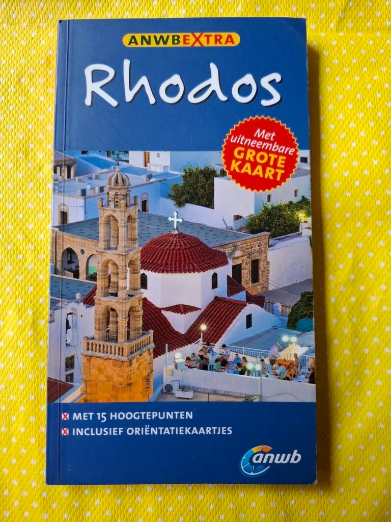 ANWB reisgids Rhodos + kaart, Boeken, Europa, Ophalen of Verzenden, Zo goed als nieuw, Reisgids of -boek