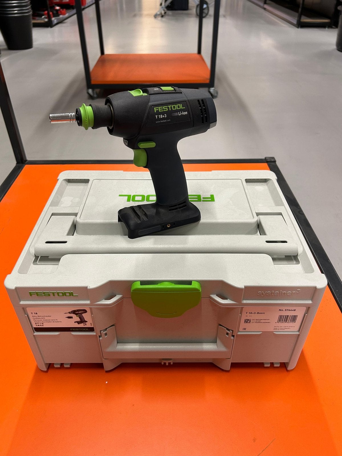 Festool accu schroerboormachine T 18+3 basic 576448, Ophalen, Nieuw, Boor- en Schroefmachine