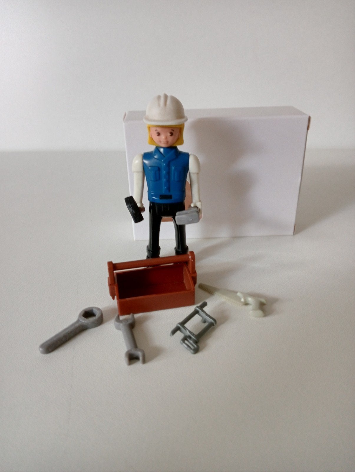 Playmobil Bouwvakker met Gereedschap en Gereedschapskist, Ophalen of Verzenden, Zo goed als nieuw