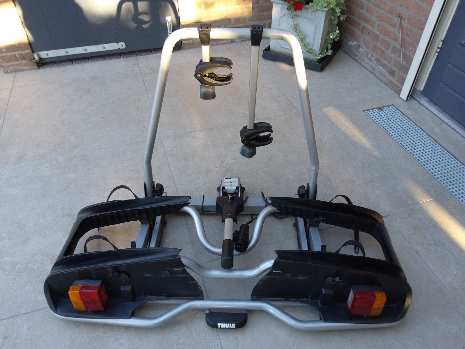 Fietsendrager THULE 916 Europower, Auto diversen, Fietsendragers, Ophalen, Gebruikt, 2 fietsen, Trekhaakdrager