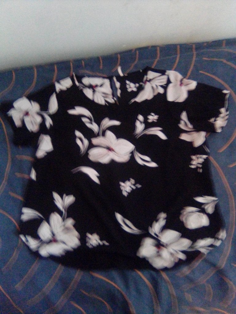 Doorzichtig t-shirt, Ophalen of Verzenden, Zo goed als nieuw, Zwart, Korte mouw