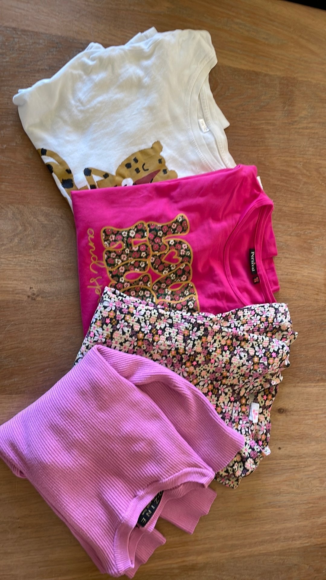4 bijna nieuwe shirts met lange mouw, Kinderen en Baby's, Kinderkleding | Maat 158, Ophalen of Verzenden, Zo goed als nieuw, Meisje