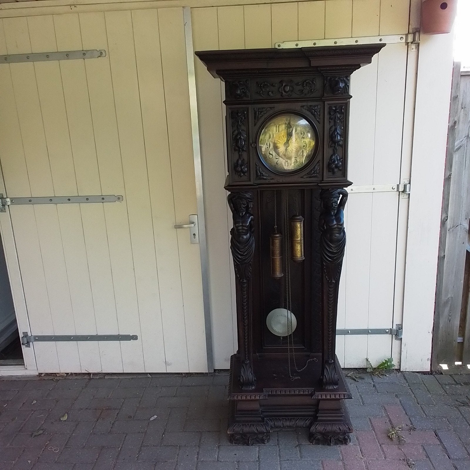 staandeklok 1250 euro  2m hoog, Ophalen of Verzenden