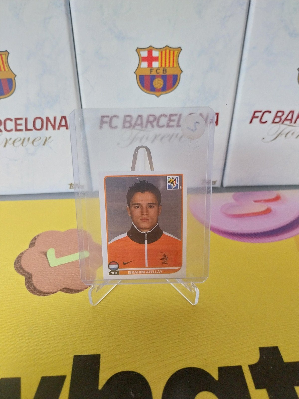 Ibrahim Afellay Wk 2010 sticker, Verzamelen, Sportartikelen en Voetbal, Ophalen of Verzenden, Zo goed als nieuw, Overige binnenlandse clubs