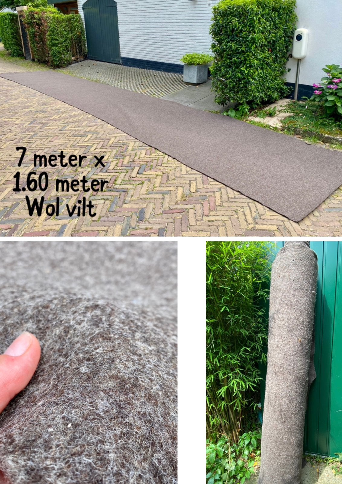 Grote partij wol vilt voor isolatie of creatief project, Overige materialen, 4 tot 8 cm, Gebruikt, Ophalen of Verzenden