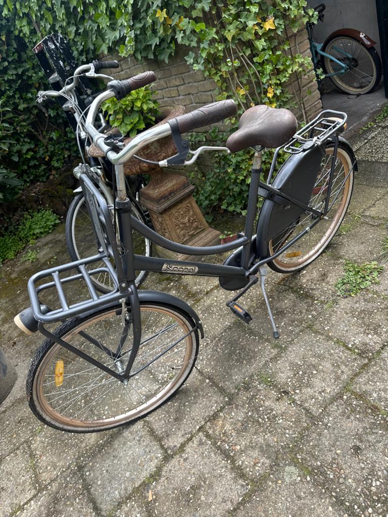 Popal fiets met aandachtspunt (snelbinder in wiel), Overige merken, Gebruikt, Velgrem, Versnellingen