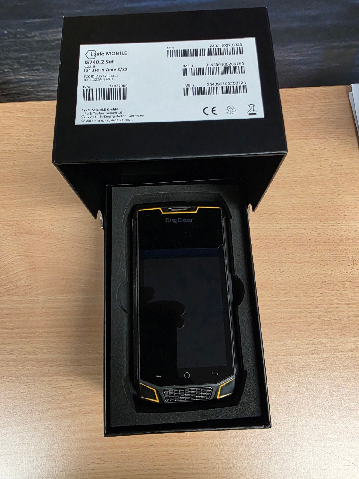 RugGear Atex Zone 2 i.safe MOBILE IS740.2, Overige modellen, Ophalen of Verzenden, Zo goed als nieuw, Zonder simlock