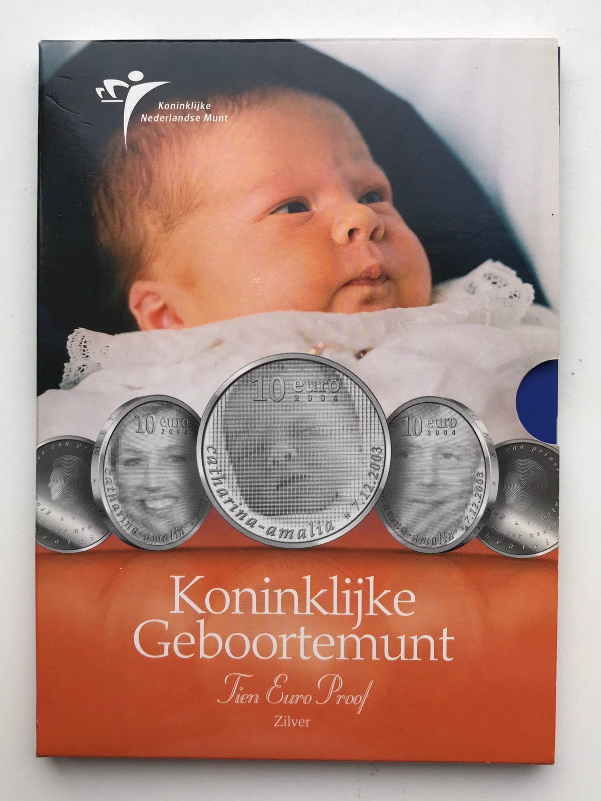 Koninklijke geboorte munt zilver proof, Ophalen of Verzenden, Overige landen, 10 euro, Zilver