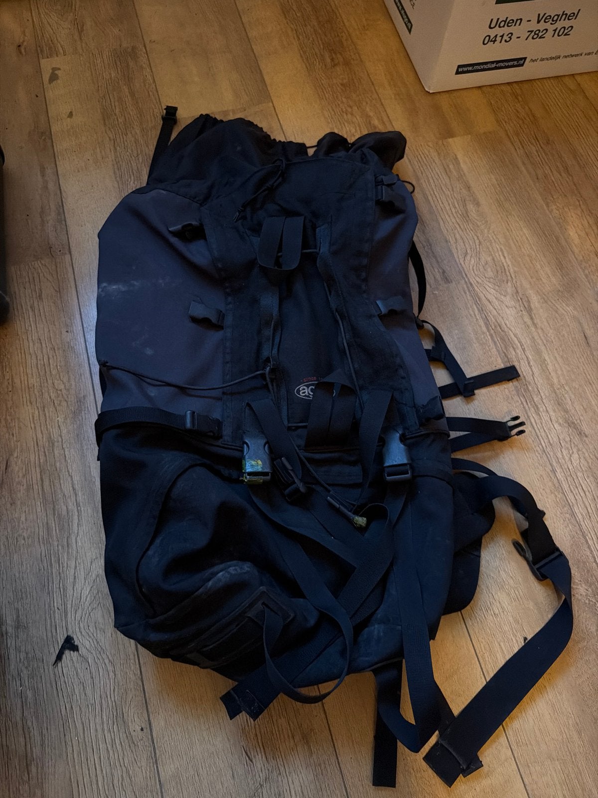 AGU The Rodney V55 Backpack - Zwart, 55 liter, Ophalen, Rugzak