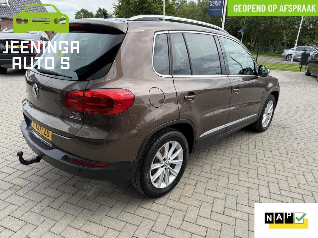 Volkswagen Tiguan 1.4 TSI Sport&Style|Navi|Airco|Trekhaak|Ca, Auto's, Euro 5, Stof, Zwart, 4 cilinders