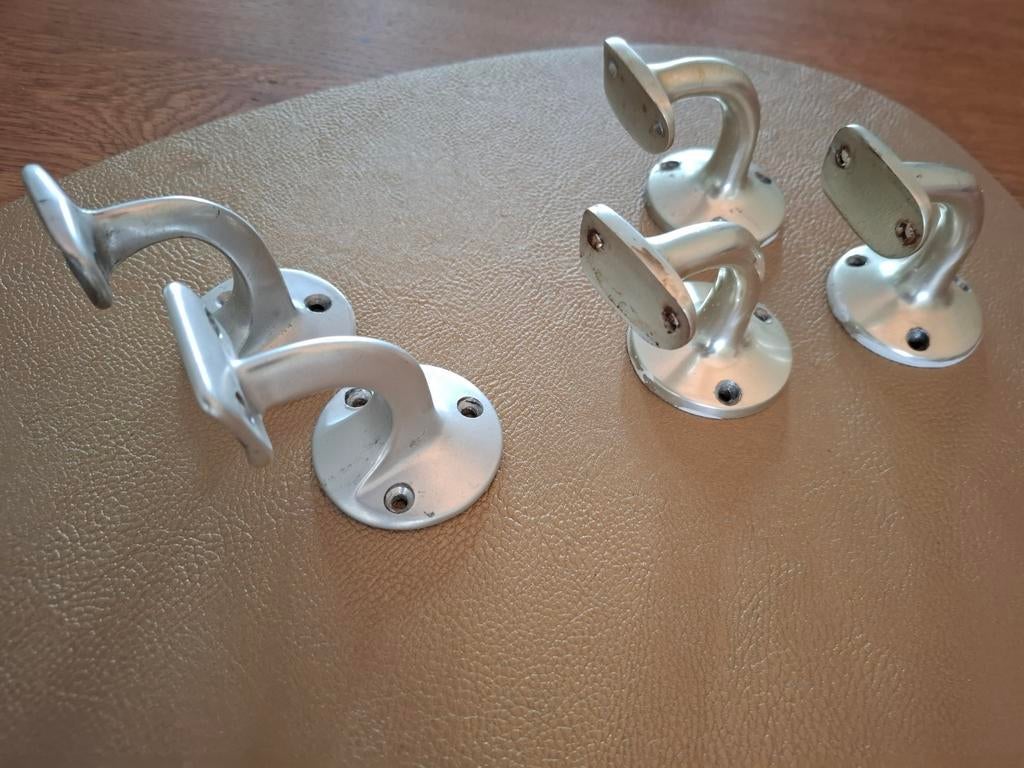 Gebruikte trapleuninghouders - 6 stuks, Ophalen of Verzenden, Gebruikt, Overige materialen, Overige typen