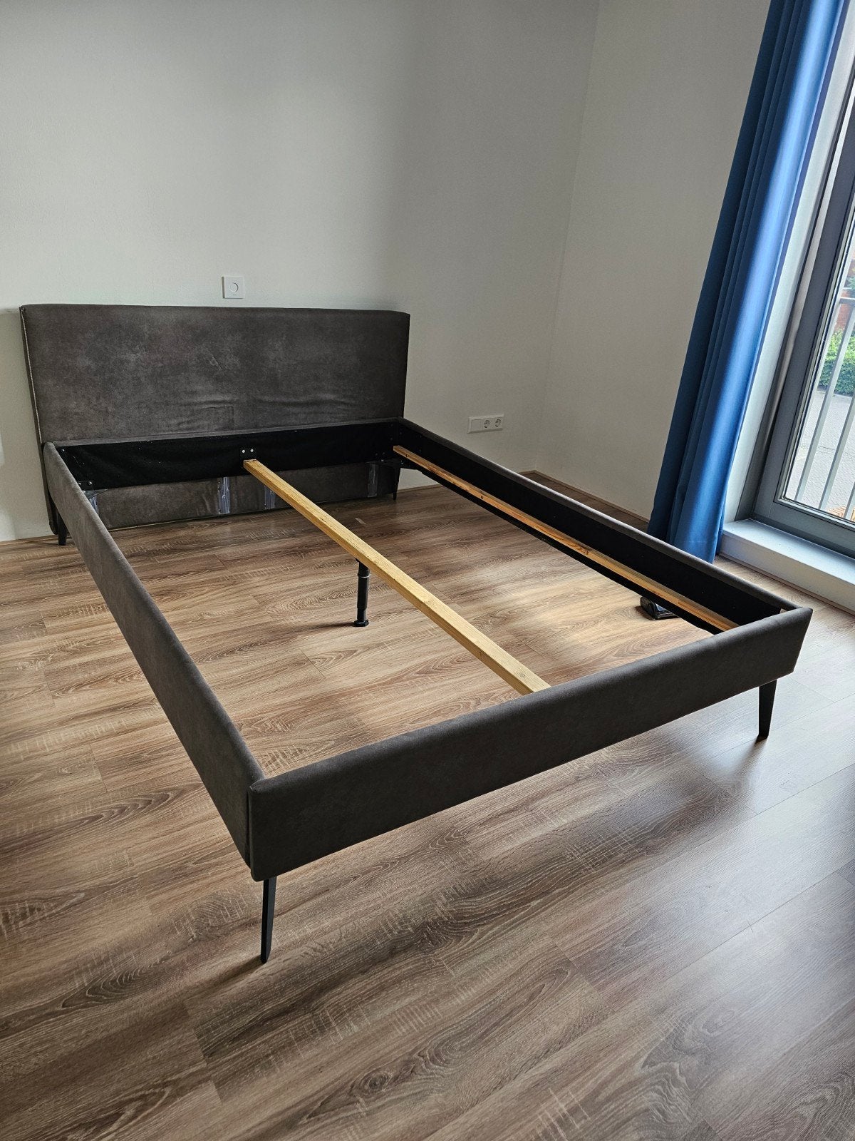 Beter Bed Novelle Antraciet bedframe 140x200, Ophalen, Tweepersoons, 140 cm, Zo goed als nieuw