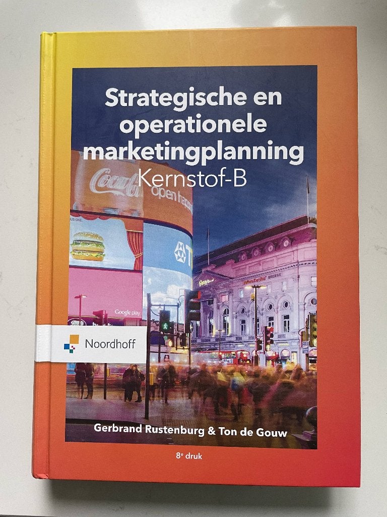 Strategische en operationele marketingplanning - 8e (2023), Verzenden, Rustenburg, de Gouw, de Geus, Zo goed als nieuw, Economie en Marketing