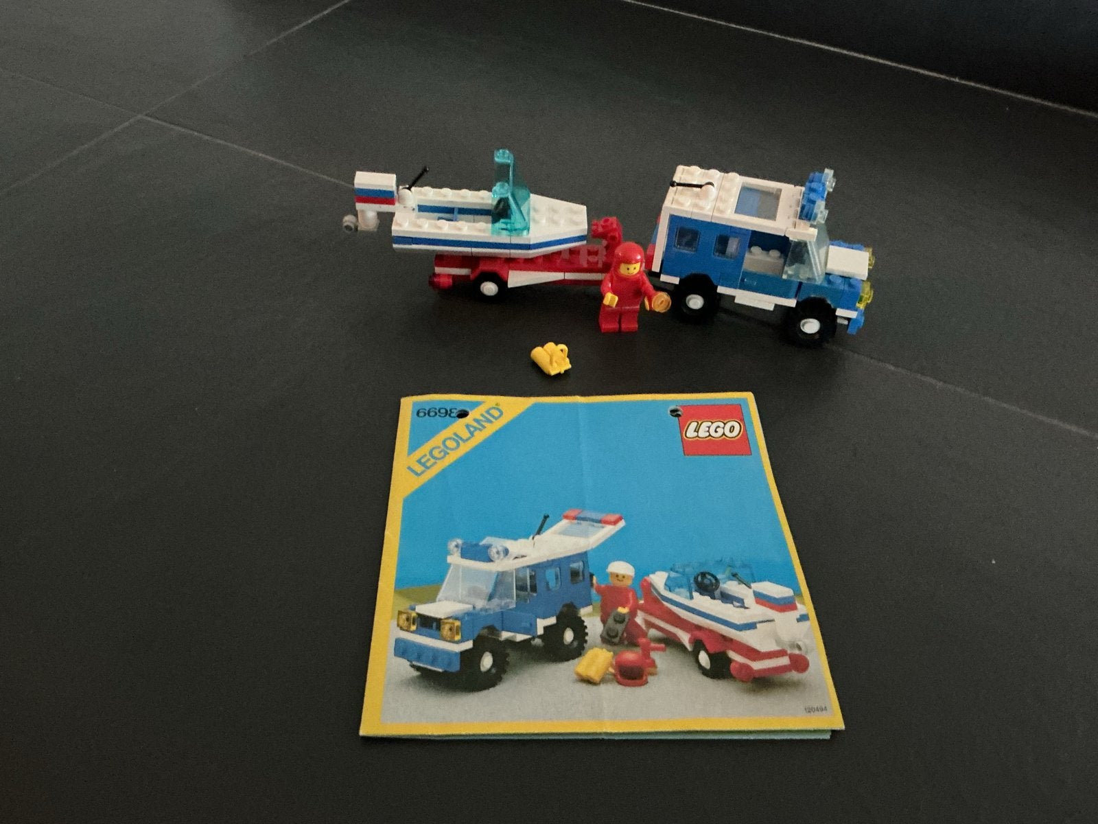 Lego Legoland 6698: Klassieke terreinwagen met boot, Ophalen, Gebruikt, Lego, Compleet