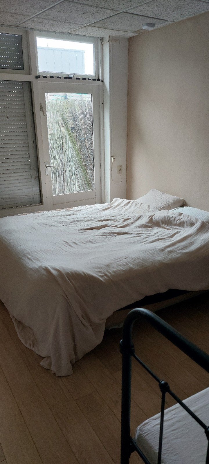 Tweepersoonsbed 160 breed met lattenbodem en matras, Gebruikt, Overige kleuren, Tweepersoons, Ophalen of Verzenden