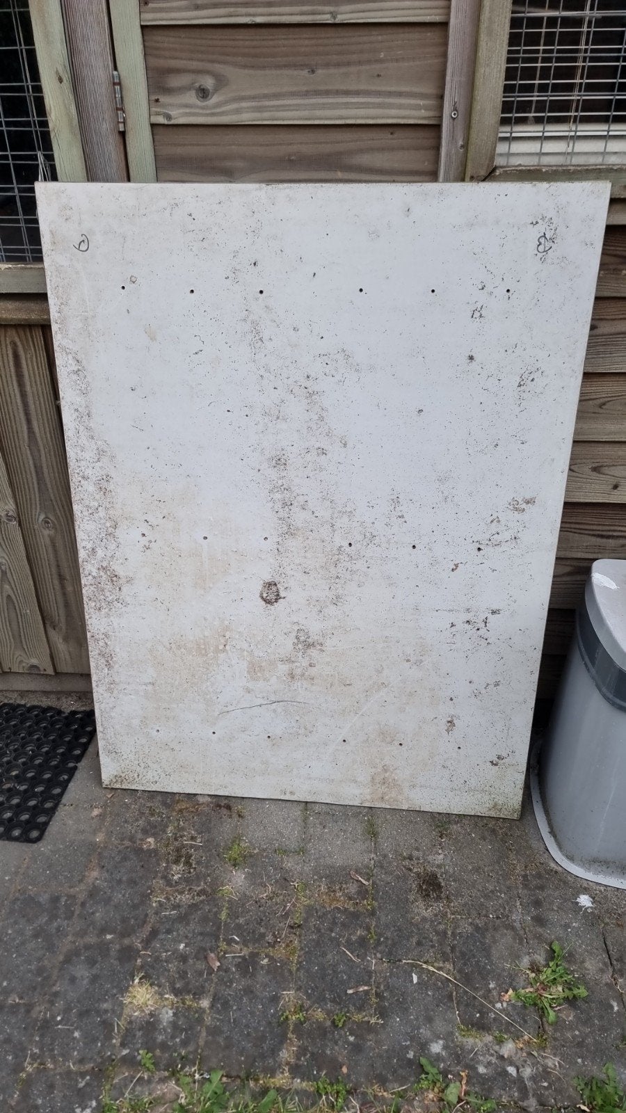 Trespa platen GROOT (2x) – gebruikte staat – 13 mm, Ophalen, Gebruikt