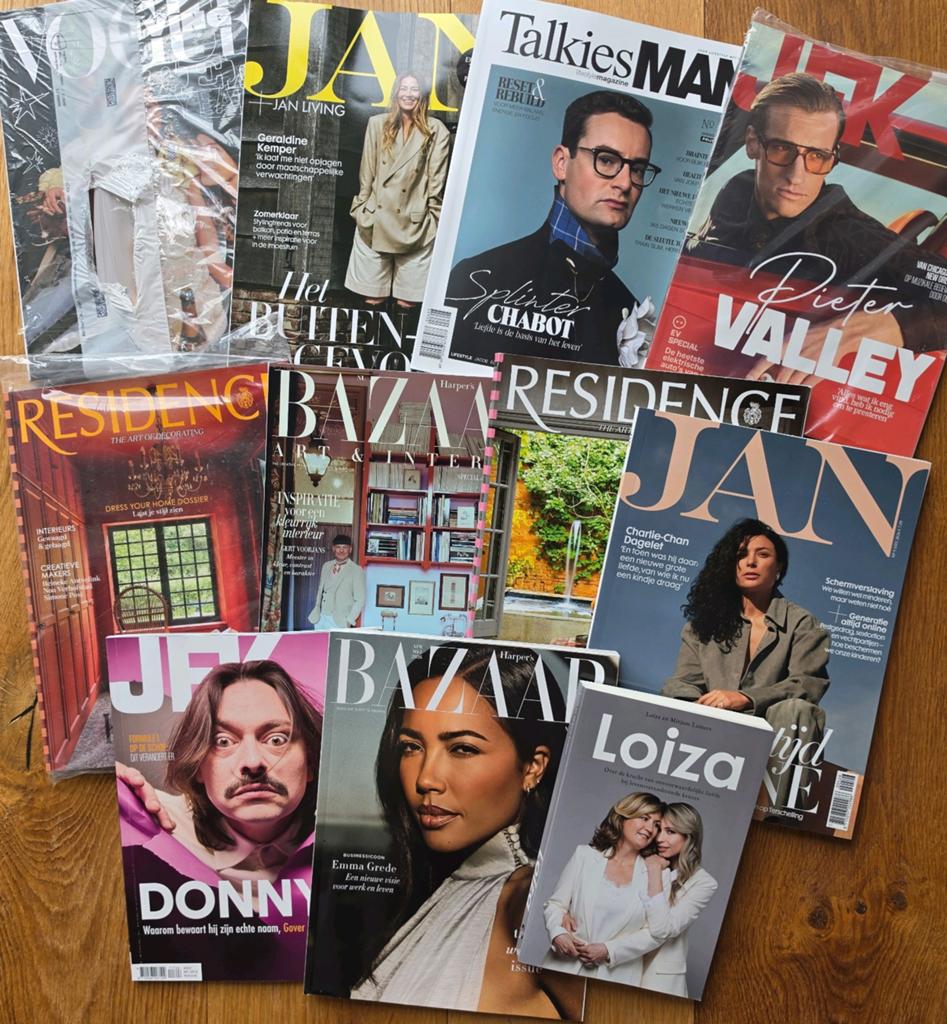 Nieuw! Vogue Living, JFK, Jan, Beau Monde, Bazaar, Residence, Ophalen of Verzenden
