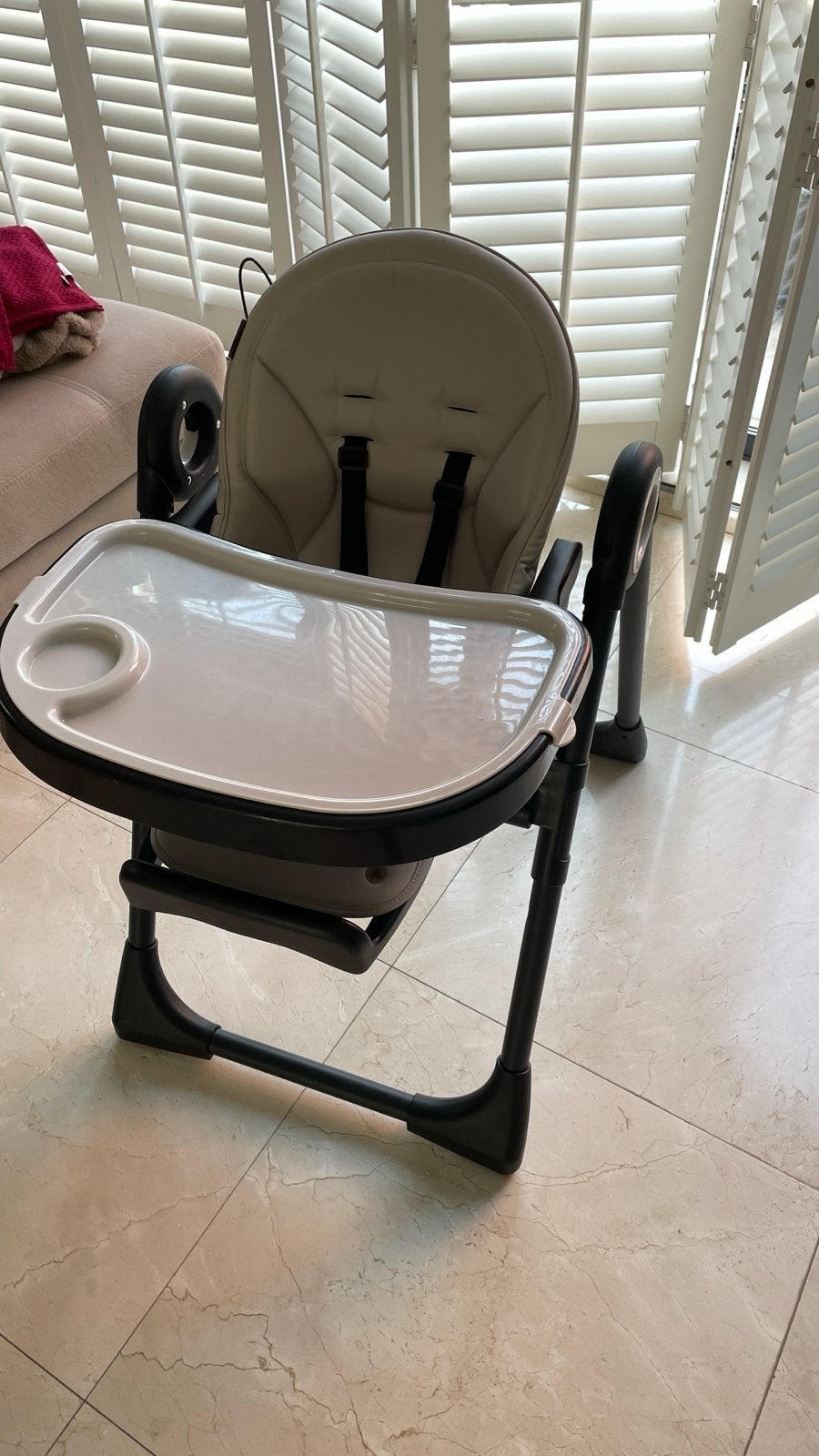 Topmark Robin Luxe verstelbare kinderstoel met leren zitting, Kinderen en Baby's, Ophalen of Verzenden, Zo goed als nieuw, Meegroeistoel