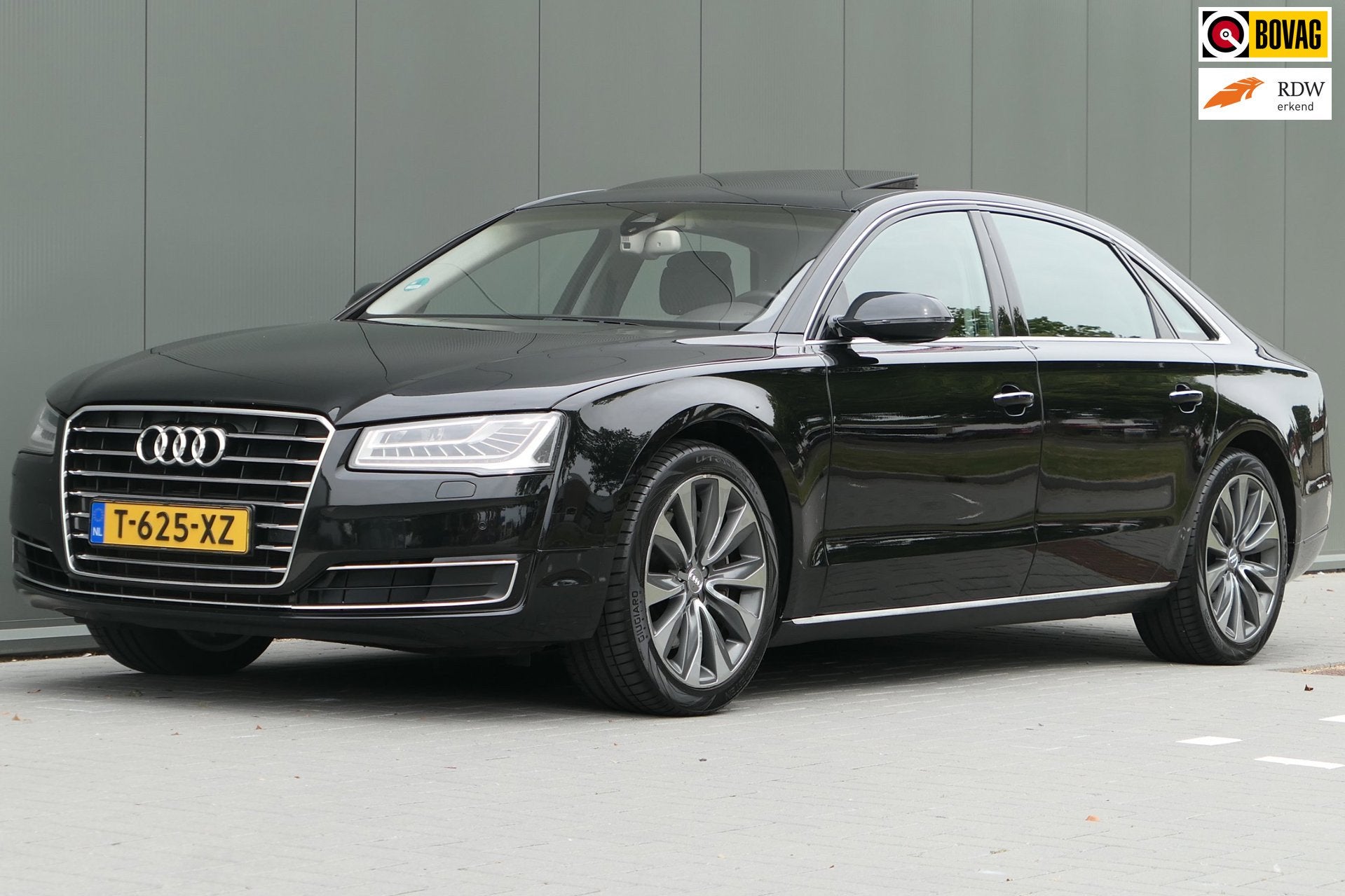 Audi A8 3.0 TFSI quattro Lang Pro Line Schuifdak Memory Stoe, Auto's, Audi, Gebruikt, 2995 cc, Zwart, Leder
