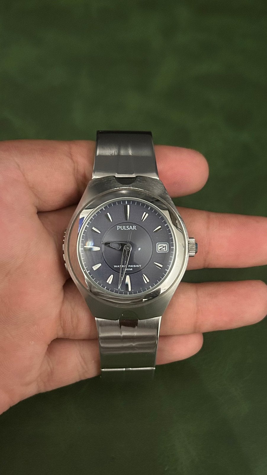 Pulsar WIRED V742-7A90 – Made in Japan, Ophalen of Verzenden, Staal, Overige merken, 1960 of later