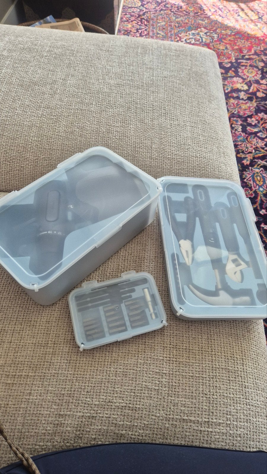 IKEA TRIXIG Gereedschapsset, Accuboormachine en Bitset, Ophalen of Verzenden, Zo goed als nieuw, Gereedschapsset, Overige merken