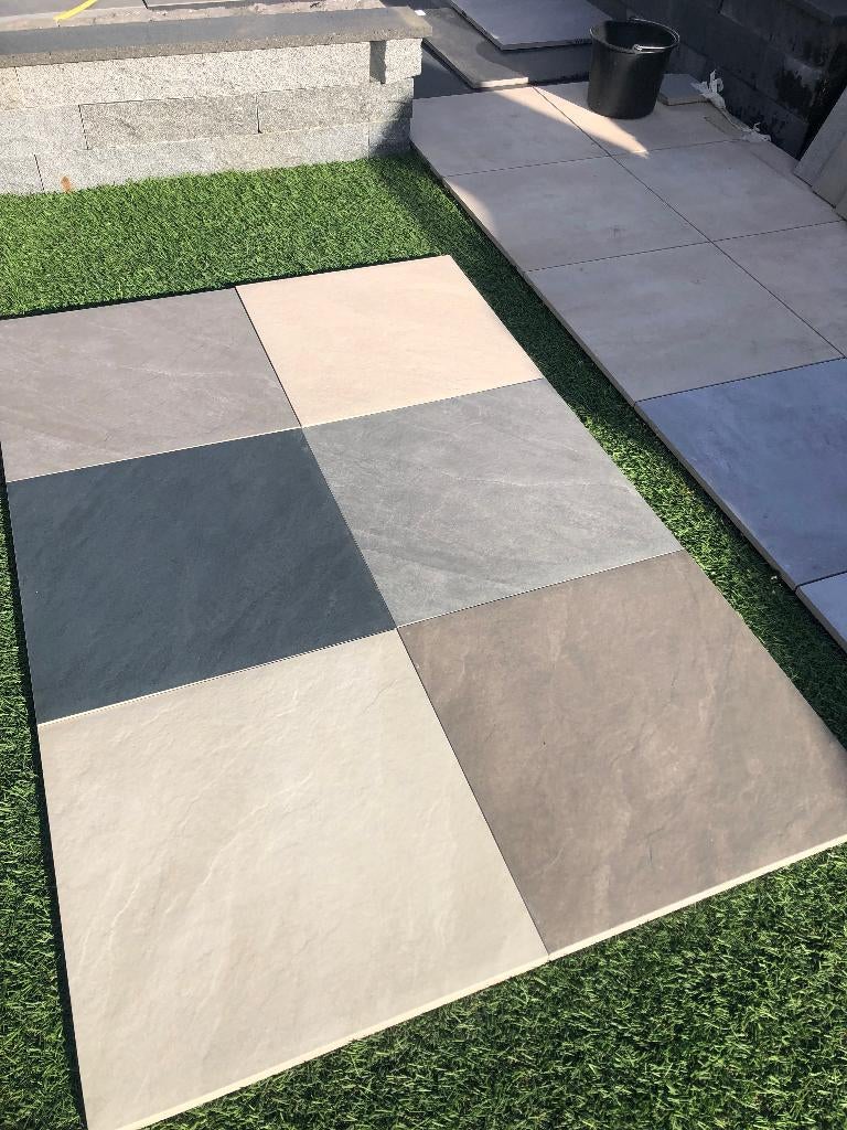 keramische terrastegels 60x60x3 1 ste keus nu 45 euro p/m2, Keramiek, Nieuw, Ophalen of Verzenden, 10 m² of meer