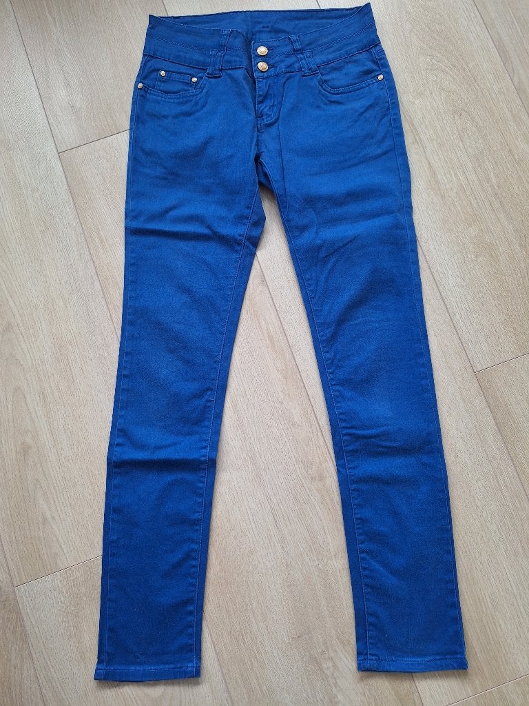 Dames skinnybroek maat 38, Blauw, Flame, Ophalen of Verzenden, Zo goed als nieuw