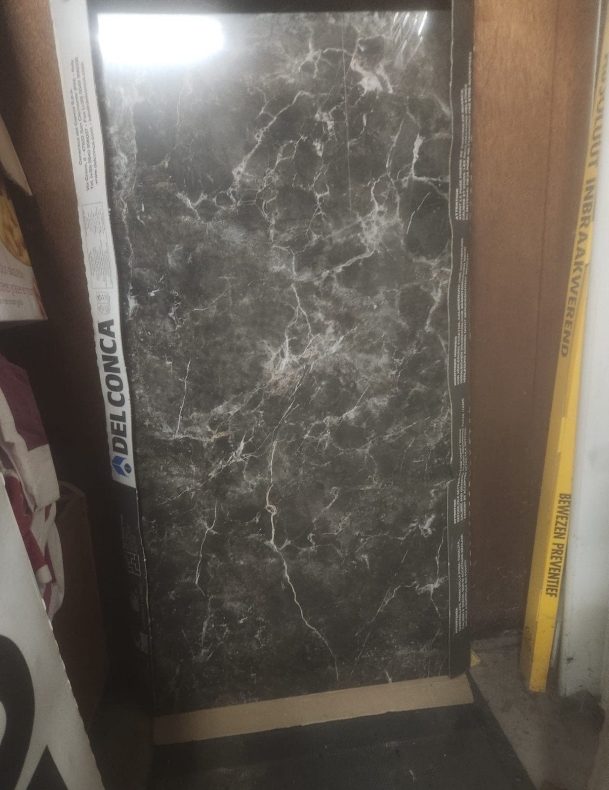 Mooie zwart marmeren look tegel - Ceramica del Conca 120x60, Ophalen, 60 cm of meer, Nieuw, Minder dan 5 m²