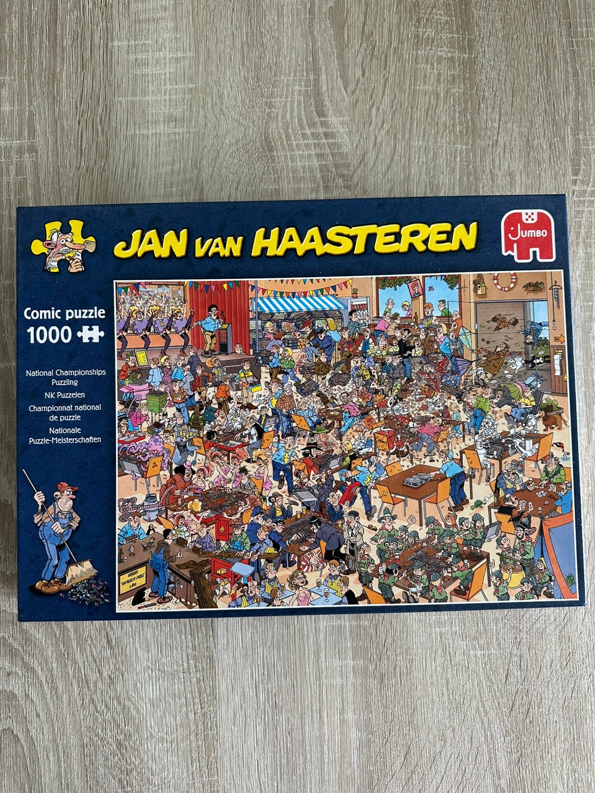 Jan van Haasteren  Puzzel - NK Puzzelen 1000 stukjes, Ophalen of Verzenden, 500 t/m 1500 stukjes, Zo goed als nieuw, Legpuzzel