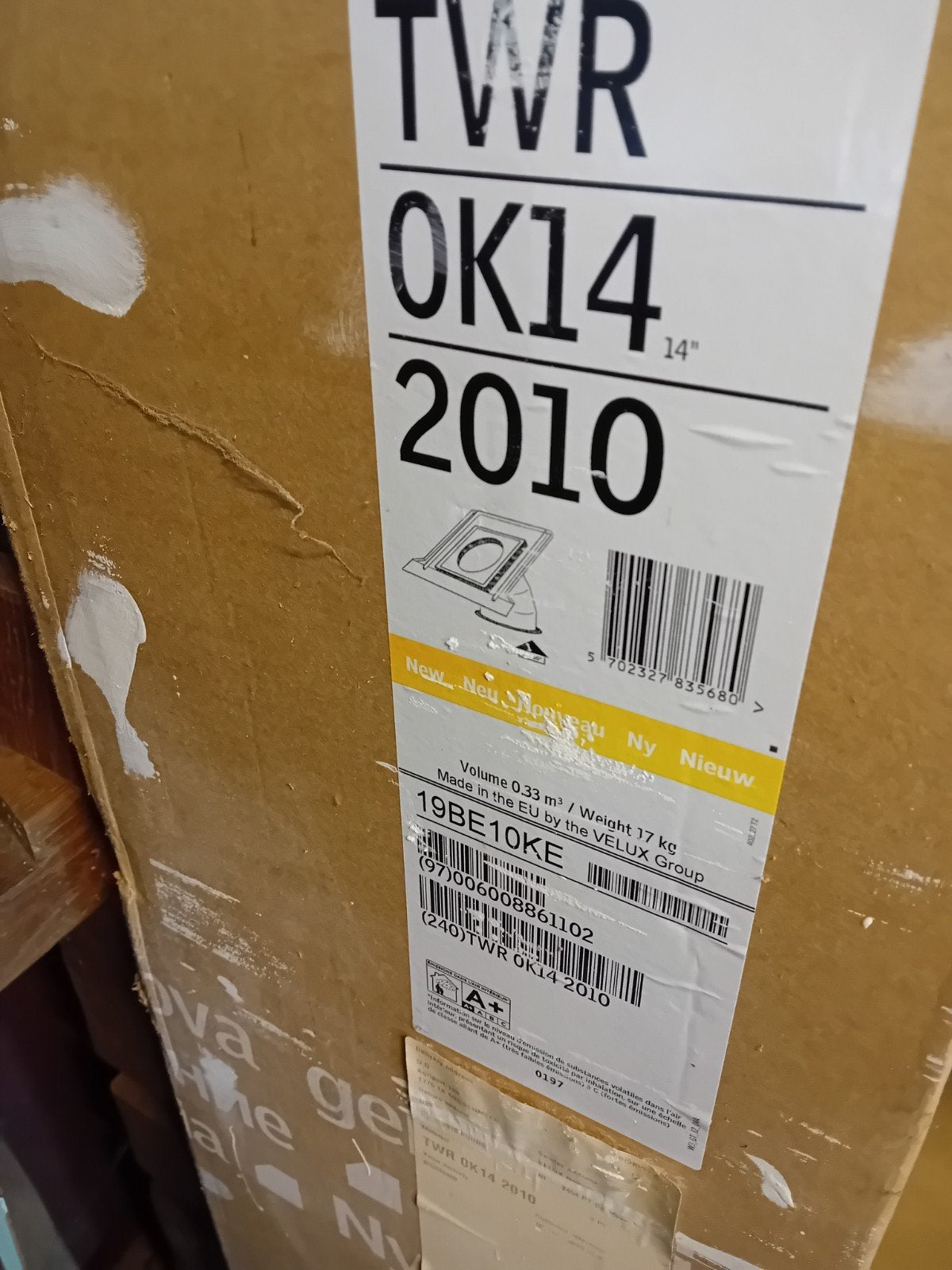 Velux TWR OK14 2010 Dakraam - Nieuw in doos, Doe-het-zelf en Verbouw, Dakpannen en Dakbedekking, Ophalen, Zwart, Overige typen