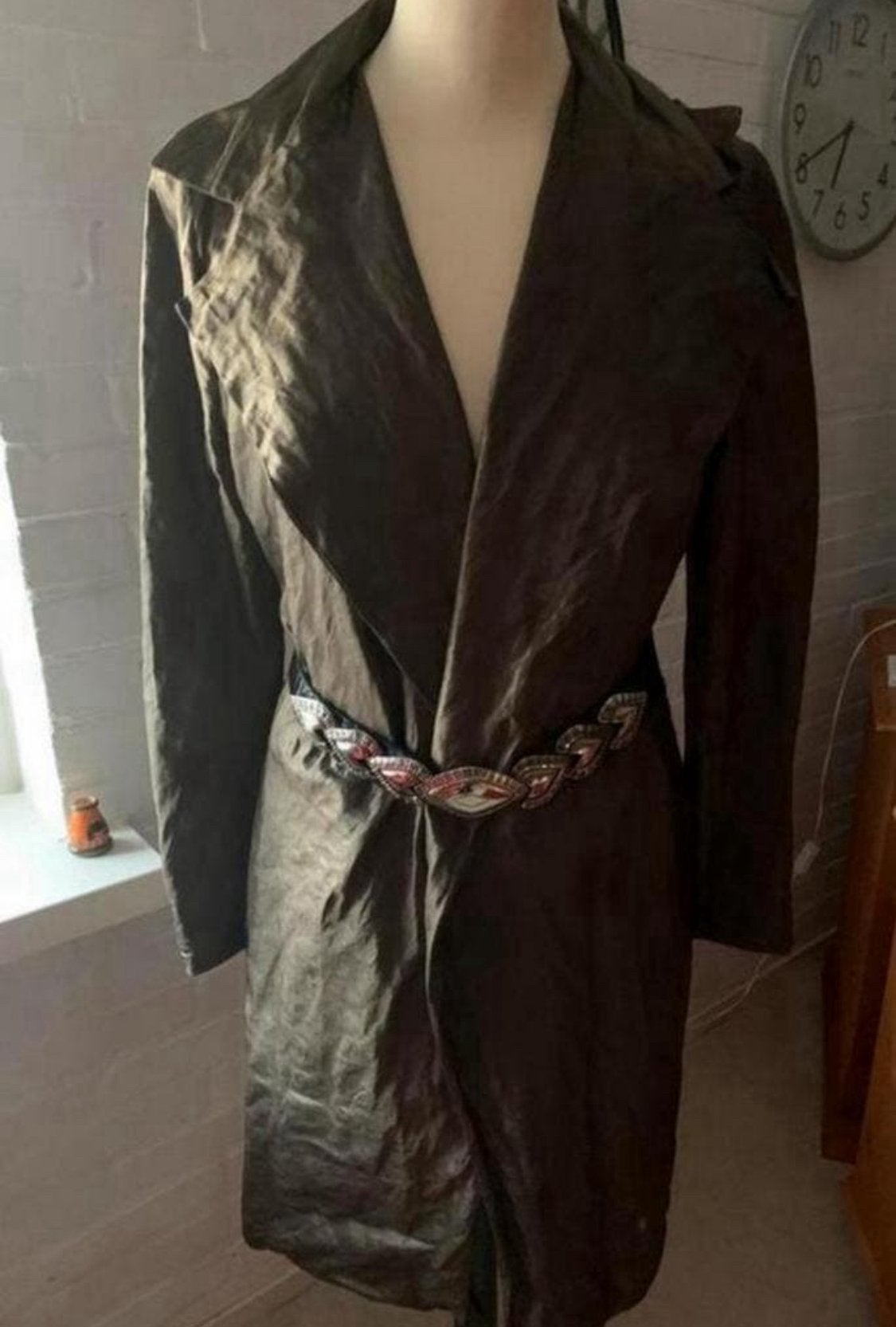 Zomer jas bronskleurig, Kleding | Dames, Jassen | Zomer, Zo goed als nieuw, Maat 38/40 (M), Groen, Ophalen of Verzenden