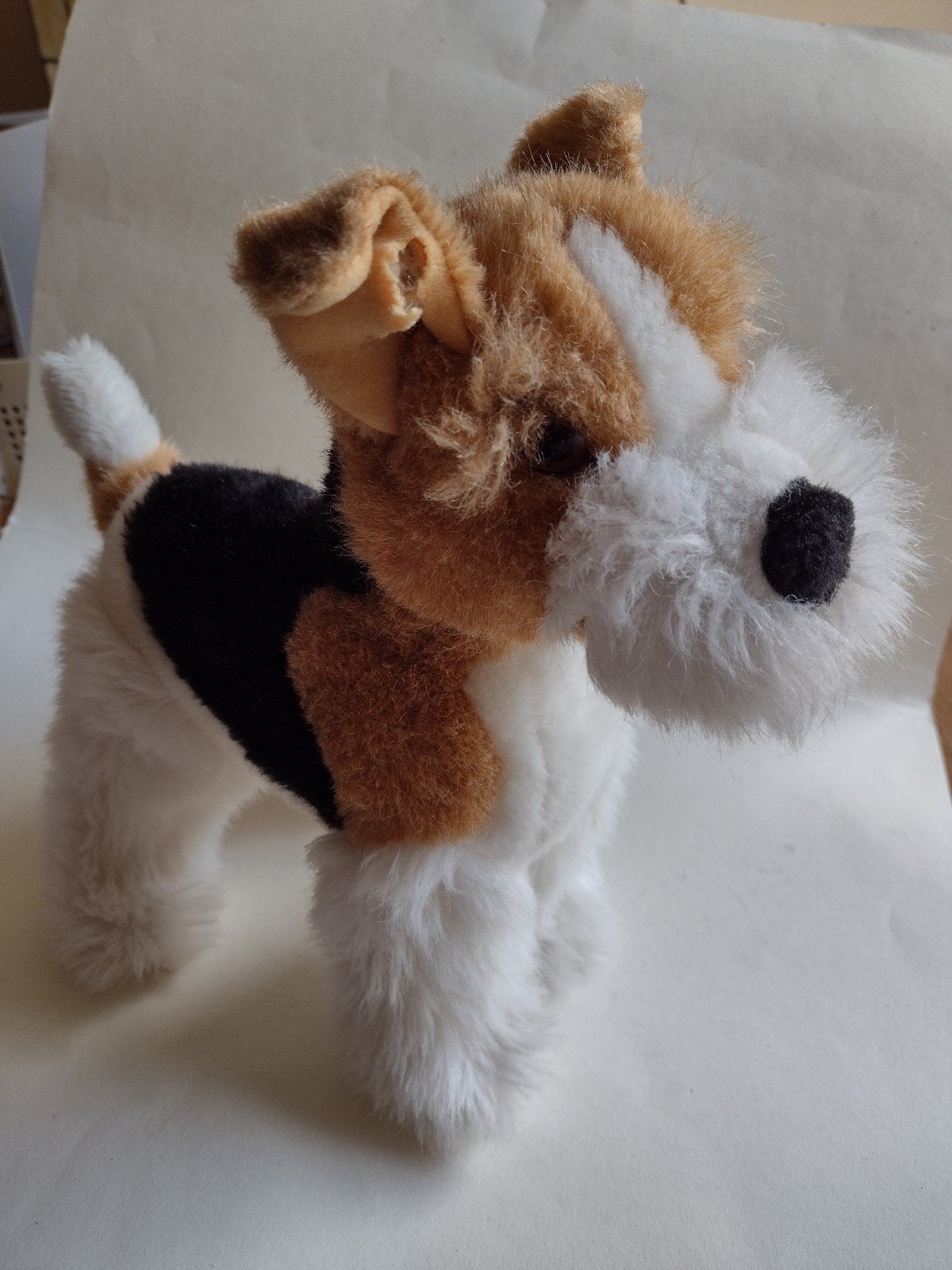 Steiff Foxy Fox Terrier / H 28 cm en L 27 cm / oude knuffel, Ophalen