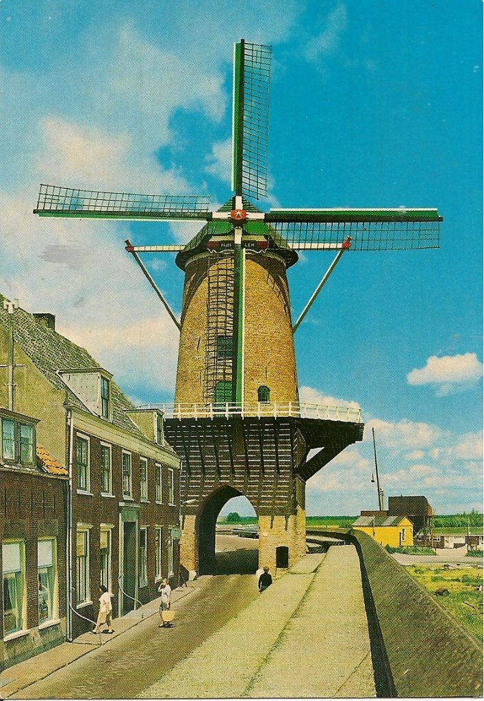 Ansichtkaart Molen Rijn en Lek, Wijk bij Duurstede, Ophalen of Verzenden, 1960 tot 1980, Ongelopen, Utrecht